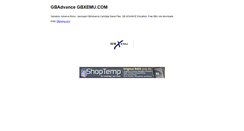 Desktop Screenshot of gbadvance.gbxemu.com